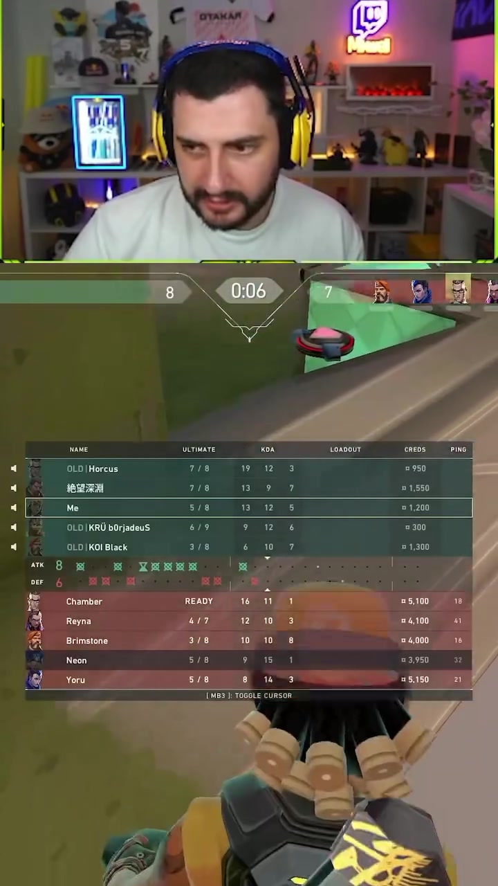 This is happening in Radiant… 💔 #valorant #valorantclips #gaming #game #horcus He sido TOP 1 Radiant del mundo varias veces y te voy a enseñar como mejorar en Valorant 2026. para guías, tips y trucos escribe !consejos en mi chat de twitch y activa las notificaciones ❤️